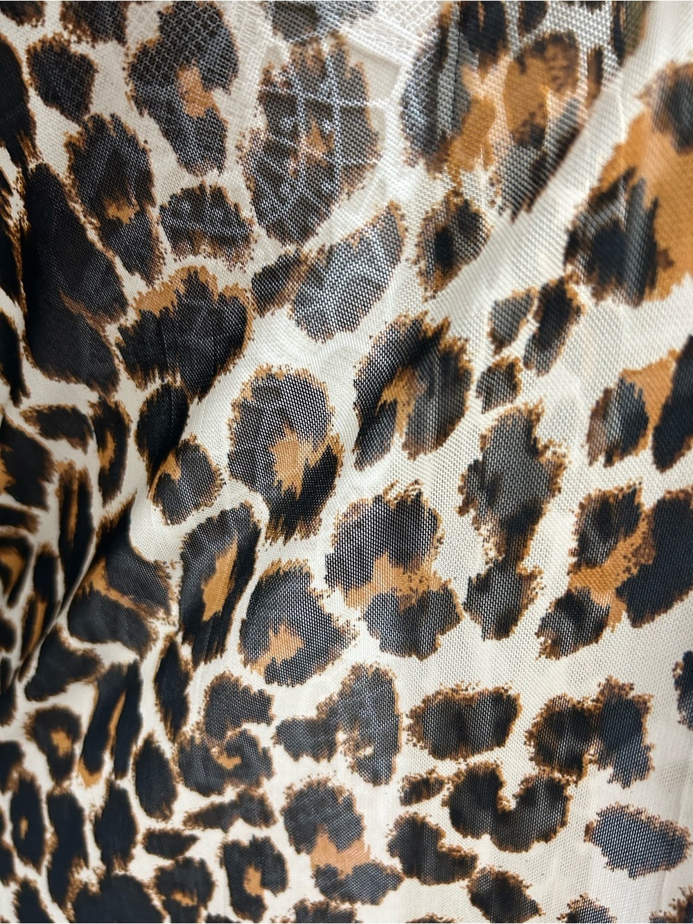Turquoise Haven Leopard Print Open Front Duster Cardigan One Size - Picture 8 of 9